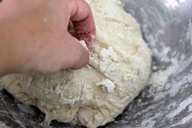 kneading the dough