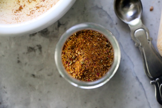 Tabil Tunisian dry spice mix in a jar