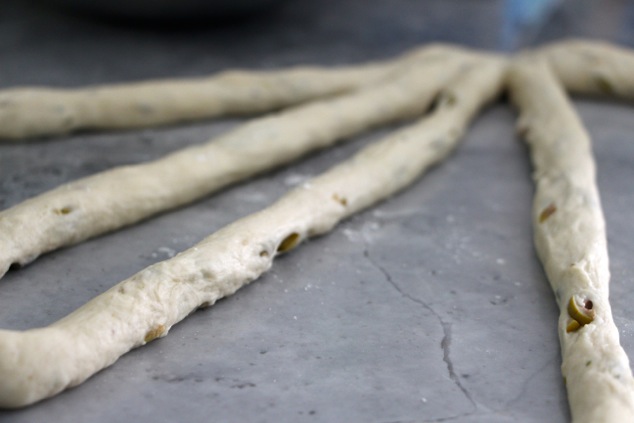 challah dough ropes