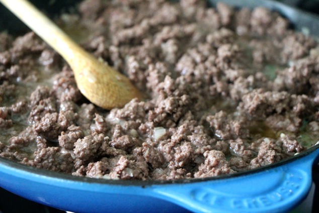 cooked ground meat