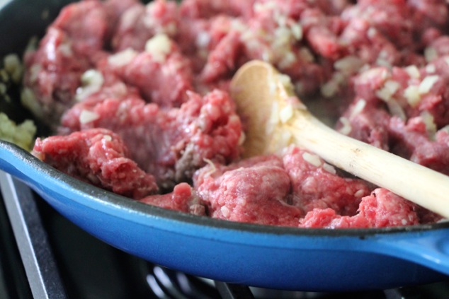 cooking ground meat