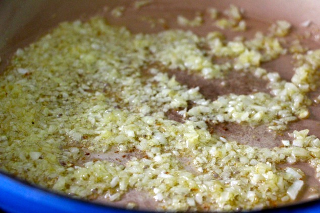 sautéing onion