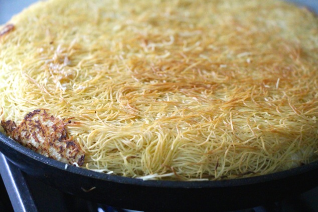 Knafeh back in the pan