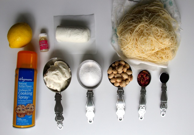 Knafeh ingredients