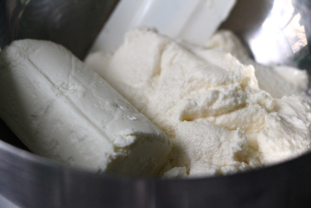 goat cheese and ricotta in a bowl