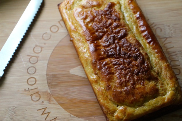 tehina bread on cutting board