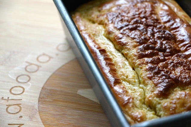 tehina bread out of the oven