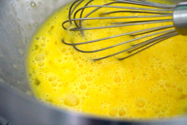 whisking eggs