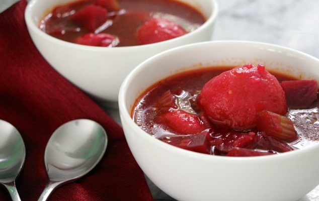 Kubbeh Selek Gone Vegetarian! – Beet Soup with Middle Eastern Dumplings