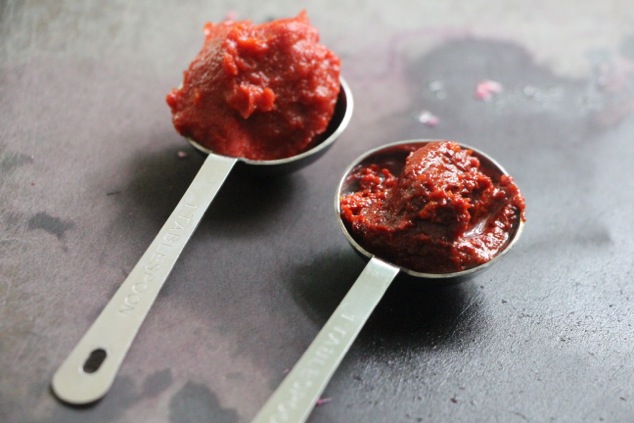 tomato paste and harissa