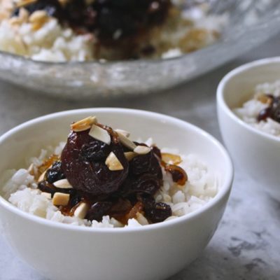 Rosh Hashanah White Rice with Dried fruit and Almonds