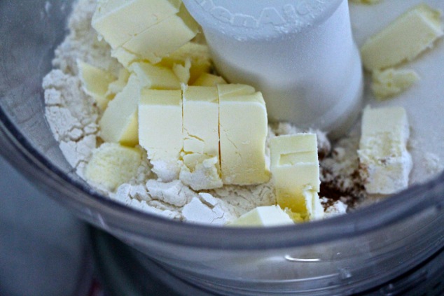 butter flour and sugar in food processor