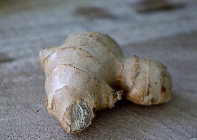 ginger root up close