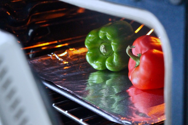 peppers in the oven