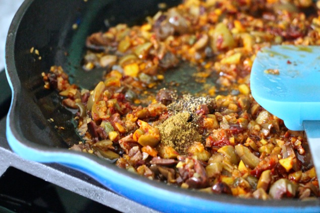 adding dry spices