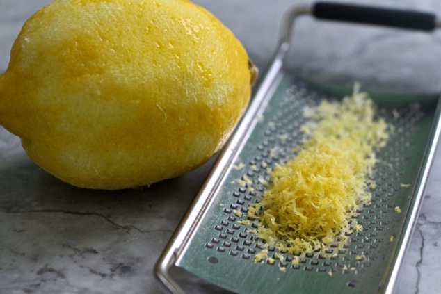 lemon zest up close