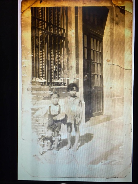 old photo of Savta as a girl in Bizerte