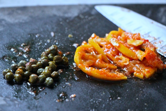 preserved lemons and capers
