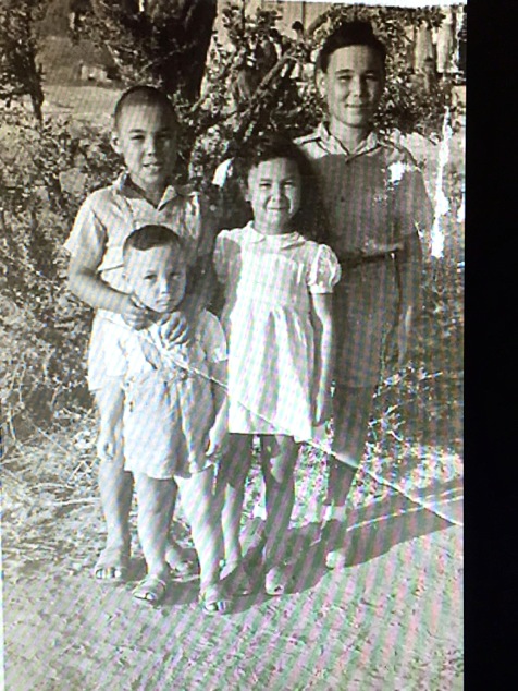 the family as kids in Israel