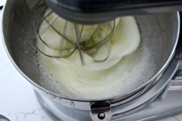 beating egg whites in a standing mixer