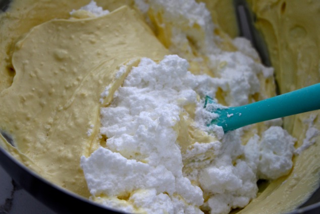 folding in fluffy egg whites