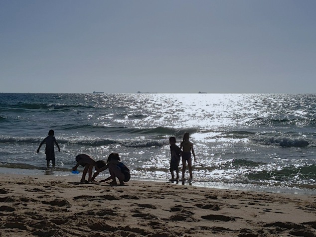 beach of Ashkelon Israel