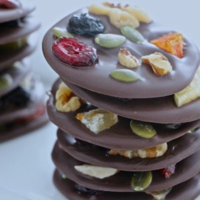 Dark Chocolate & Dried Fruit Circles for a Tu-BiShvat Sweet Celebration