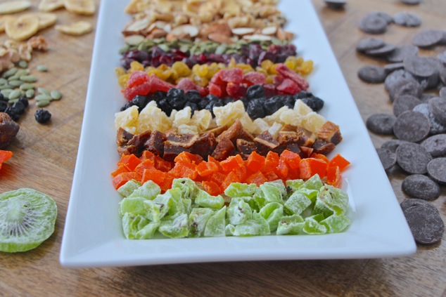 dried fruit on a tray